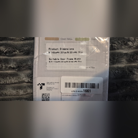 NIB AJAZZ Blackout Accordion Invisible Folding Magnetic Curtain Door - Picture 13 of 16